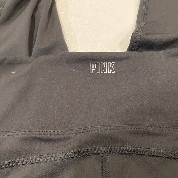 PINK Active Flare Yoga Pants Black Women’s Size M High Waist Stretch - Picture 3 of 6